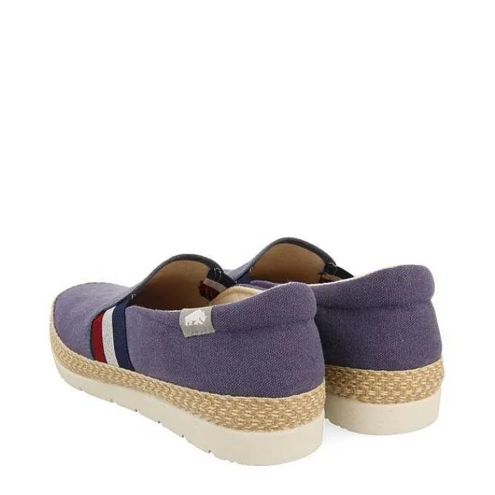 Gioseppo Alpargatas<Alpargata Azul Marino Con Elasticos De Colores Y Algodon Reciclado Para Hombre Wimer