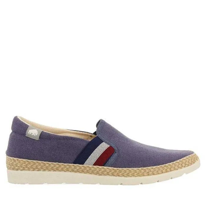 Gioseppo Alpargatas<Alpargata Azul Marino Con Elasticos De Colores Y Algodon Reciclado Para Hombre Wimer