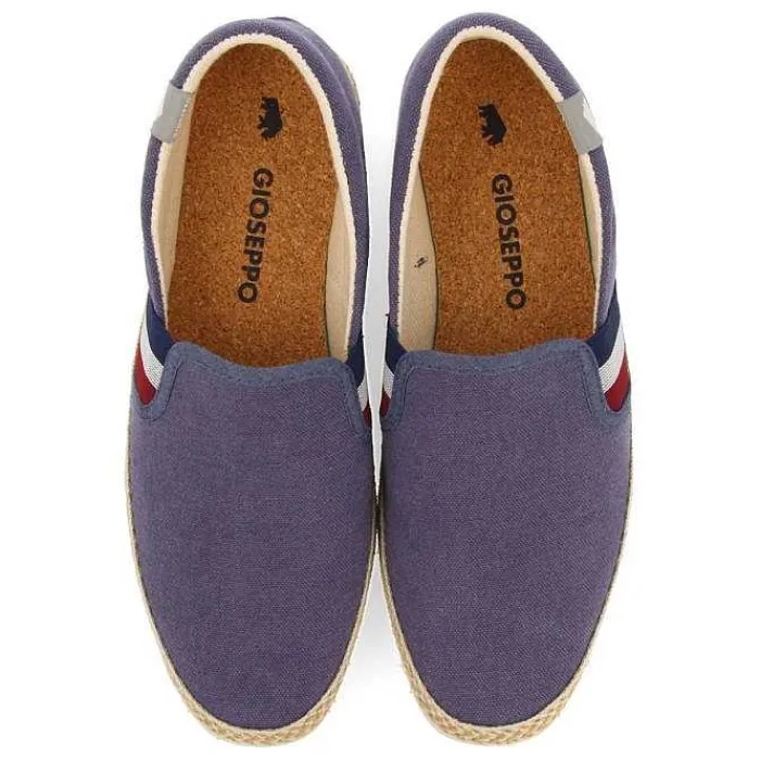 Gioseppo Alpargatas<Alpargata Azul Marino Con Elasticos De Colores Y Algodon Reciclado Para Hombre Wimer