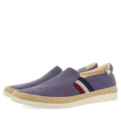 Gioseppo Alpargatas<Alpargata Azul Marino Con Elasticos De Colores Y Algodon Reciclado Para Hombre Wimer
