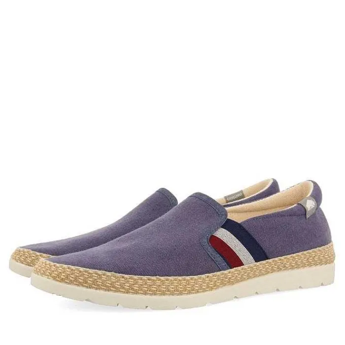 Gioseppo Alpargatas<Alpargata Azul Marino Con Elasticos De Colores Y Algodon Reciclado Para Hombre Wimer