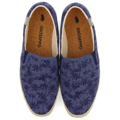 Gioseppo Alpargatas<Alpargata Azul Marino Estampado Palmeras Y Algodon Reciclado Para Hombre Sortino