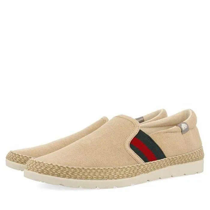 Gioseppo Alpargatas<Alpargata Beige Con Elasticos De Colores Y Algodon Reciclado Para Hombre Wimer