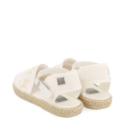 Gioseppo Niñas |Zapatos De Bailarina<Alpargata Blanca Estilo Alpargata Con Bordados Y Detalles De Yute Para Nina Y Nino Comitini