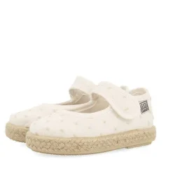 Gioseppo Niñas |Zapatillas<Alpargata Blanca Estilo Mercedita Con Estampado De Lunares Nina Butera