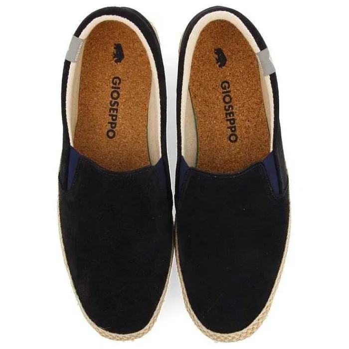 Gioseppo Alpargatas<Alpargata De Piel Azul Marino Con Elasticos Y Algodon Reciclado Para Hombre Proger