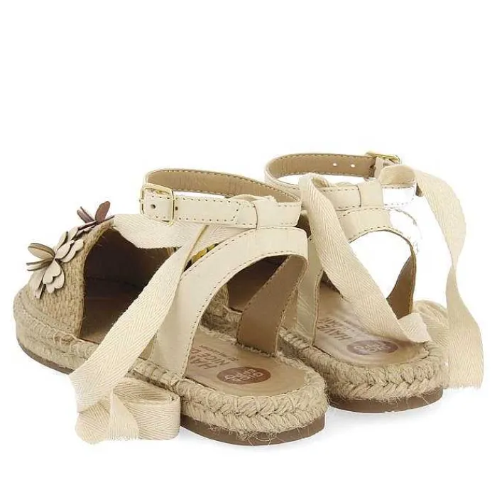 Gioseppo Niñas |Zapatos De Bailarina<Alpargata De Piel Nude Con Adornos Flores Para Nina Y Nino Prescott