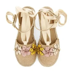 Gioseppo Niñas |Zapatos De Bailarina<Alpargata De Piel Nude Con Adornos Flores Para Nina Y Nino Prescott