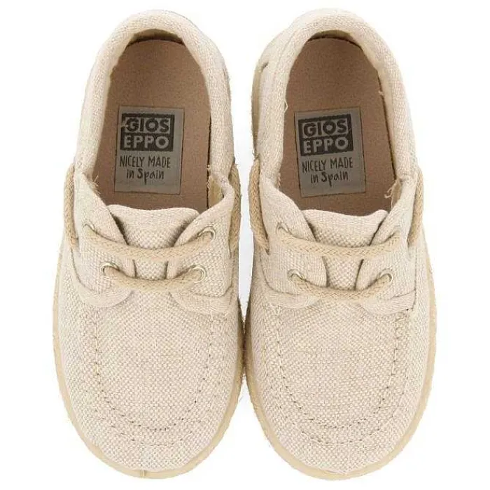 Gioseppo Niños |Zapatillas<Alpargata Estilo Nautico Beige Con Detalles De Yute Para Nino Y Nina Ellenton