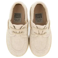 Gioseppo Niños |Zapatillas<Alpargata Estilo Nautico Beige Con Detalles De Yute Para Nino Y Nina Ellenton