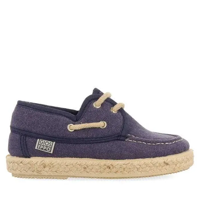 Gioseppo Niños |Zapatillas<Alpargata Estilo Nautico Azul Marino Con Detalles De Yute Para Nino Y Nina Ellenton