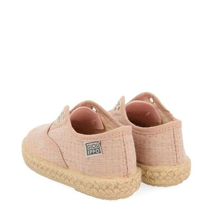 Gioseppo Bebe |Sneakers Bebe Nina<Alpargata Estilo Oxford Rosa Con Detalles De Yute Para Bebe Assoro