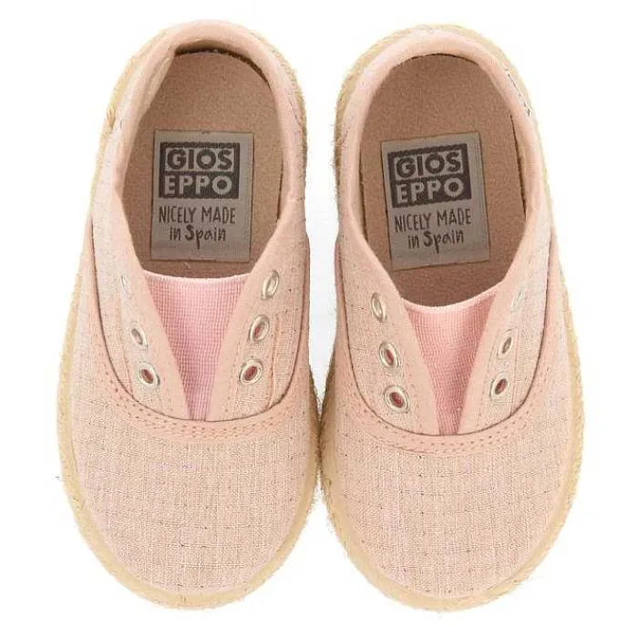 Gioseppo Bebe |Sneakers Bebe Nina<Alpargata Estilo Oxford Rosa Con Detalles De Yute Para Bebe Assoro