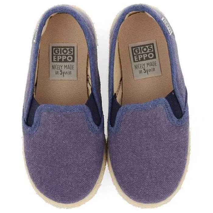 Gioseppo Niños |Zapatillas<Alpargata Nino Orizaba Azul Marino Con Elasticos Laterales