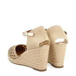 Gioseppo Sandalias Cuña<Alpargatas De Cuña Alta De Piel Trenzada Color Platino Serignan