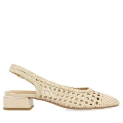 Gioseppo Bailarinas<Bailarina Piel Trenzada Blanco Rojo Para Mujer Piskove