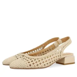 Gioseppo Bailarinas<Bailarina Piel Trenzada Blanco Rojo Para Mujer Piskove