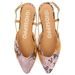 Gioseppo Bailarinas<Bailarina Plana Piel Punta Punta Estampado Serpiente Para Mujer Lascari