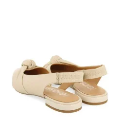 Gioseppo Bailarinas<Bailarina Sin Tacon De Piel Con Detalle Nudo Blanco Rojo Para Mujer Iballe