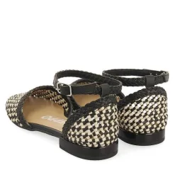 Gioseppo Bailarinas<Bailarinas Bicolor De Piel Trenzada Con Cierre De Pulsera Para Mujer Konispol
