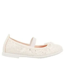 Gioseppo Niñas |Zapatos De Bailarina<Bailarinas Con Purpurina Y Tira Elastica Nina Y Nino Blanco Molalla