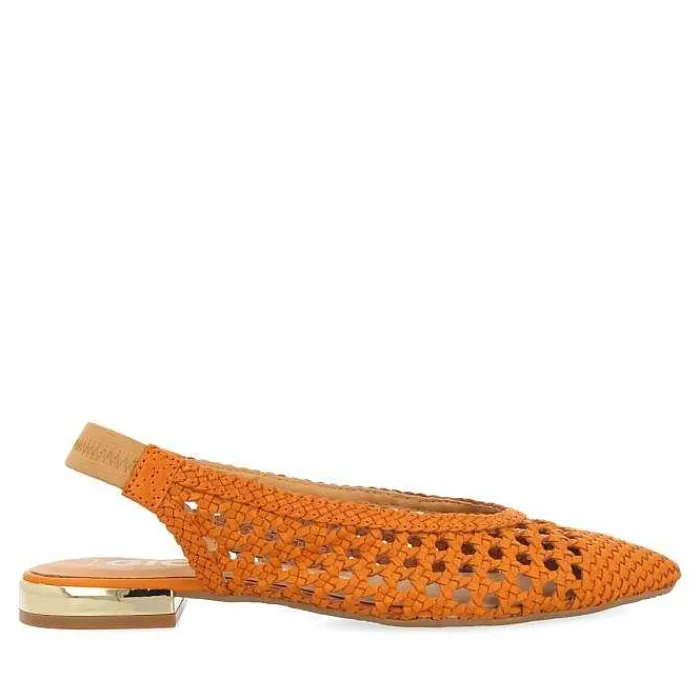 Gioseppo Bailarinas<Bailarinas De Mujer Argirita Piel Naranja Trenzado