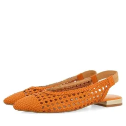 Gioseppo Bailarinas<Bailarinas De Mujer Argirita Piel Naranja Trenzado