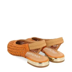 Gioseppo Bailarinas<Bailarinas De Mujer Argirita Piel Naranja Trenzado