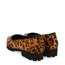 Gioseppo Bailarinas<Bailarinas De Mujer Ruka De Piel Con Estampado De Leopardo Y Suela Gruesa Track
