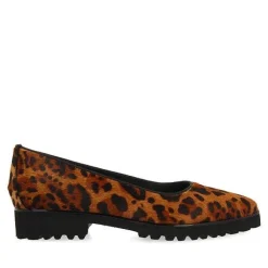 Gioseppo Bailarinas<Bailarinas De Mujer Ruka De Piel Con Estampado De Leopardo Y Suela Gruesa Track