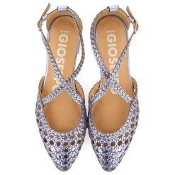 Gioseppo Bailarinas<Bailarinas De Piel Azul Con Detalle Trenzado Para Mujer Leskovic