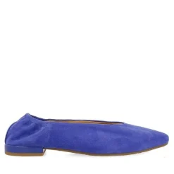 Gioseppo Bailarinas<Bailarinas De Piel Azul Con Punta En Punta Y Tacon Con Volantes Para Mujer Gageac