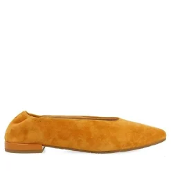 Gioseppo Bailarinas<Bailarinas De Piel Con Punta En Punta Y Tacon Con Volantes Naranja Para Mujer Gageac