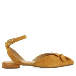 Gioseppo Bailarinas<Bailarinas De Piel Desaparecidas Con Detalle De Flores Naranja Para Mujer Howey