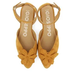 Gioseppo Bailarinas<Bailarinas De Piel Desaparecidas Con Detalle De Flores Naranja Para Mujer Howey