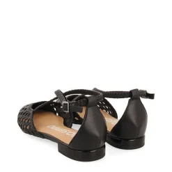 Gioseppo Bailarinas<Bailarinas De Piel Negras Con Detalle Trenzado Para Mujer Leskovic