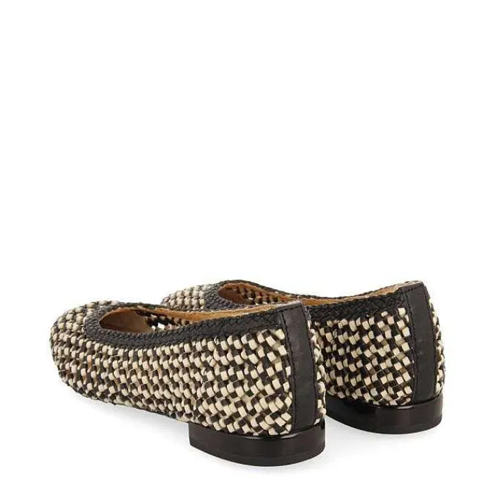 Gioseppo Bailarinas<Bailarinas De Piel Trenzada Bicolor Con Punta En Punta Para Mujer Atherton