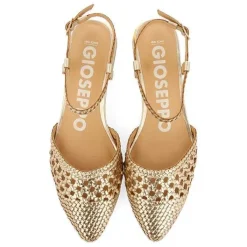 Gioseppo Bailarinas<Bailarinas De Piel Trenzada Color Platino Para Mujer Mineo