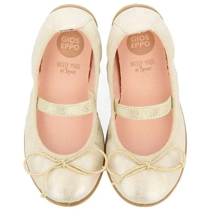 Gioseppo Niñas |Zapatos De Bailarina<Bailarinas Metalizadas Acabado Fantasia Y Tira Elastica Para Nina Y Nino Redruth