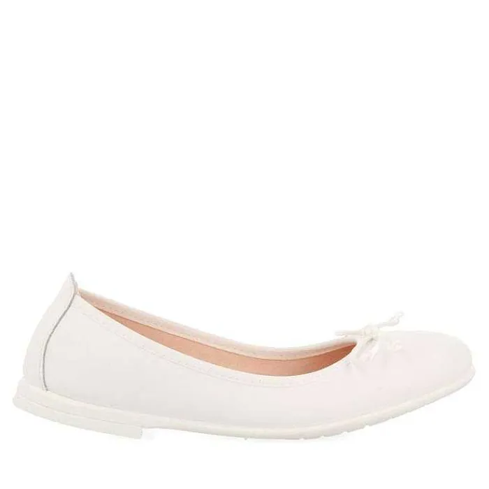 Gioseppo Niñas |Zapatos De Bailarina<Bailarinas Nina Aracas Piel Blanco