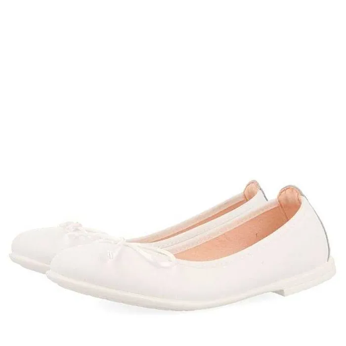 Gioseppo Niñas |Zapatos De Bailarina<Bailarinas Nina Aracas Piel Blanco