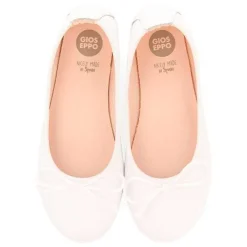 Gioseppo Niñas |Zapatos De Bailarina<Bailarinas Nina Aracas Piel Blanco
