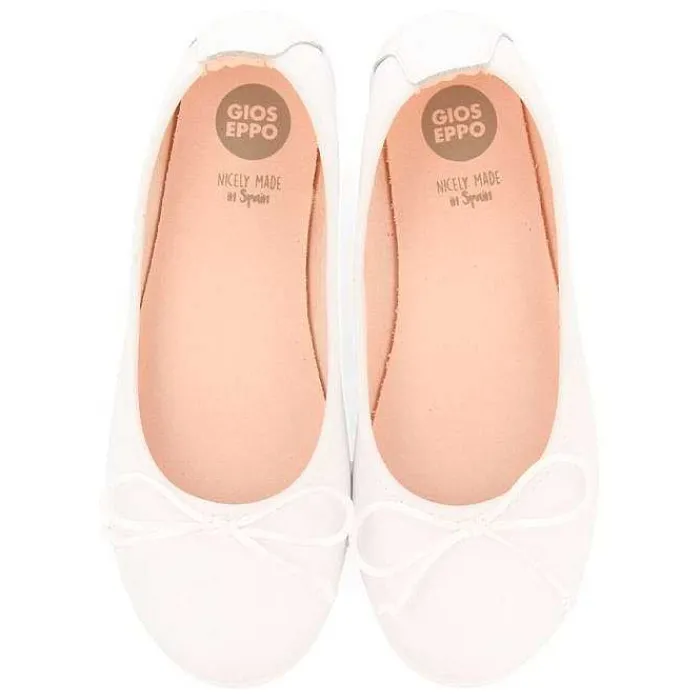 Gioseppo Niñas |Zapatos De Bailarina<Bailarinas Nina Aracas Piel Blanco