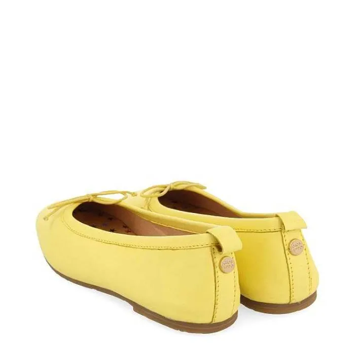 Gioseppo Niñas |Zapatos De Bailarina<Bailarinas Piel Amarilla Con Plantilla Fantasia Nina Y Nino Chipley