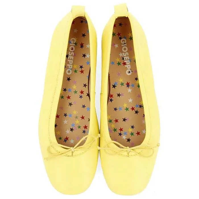 Gioseppo Niñas |Zapatos De Bailarina<Bailarinas Piel Amarilla Con Plantilla Fantasia Nina Y Nino Chipley