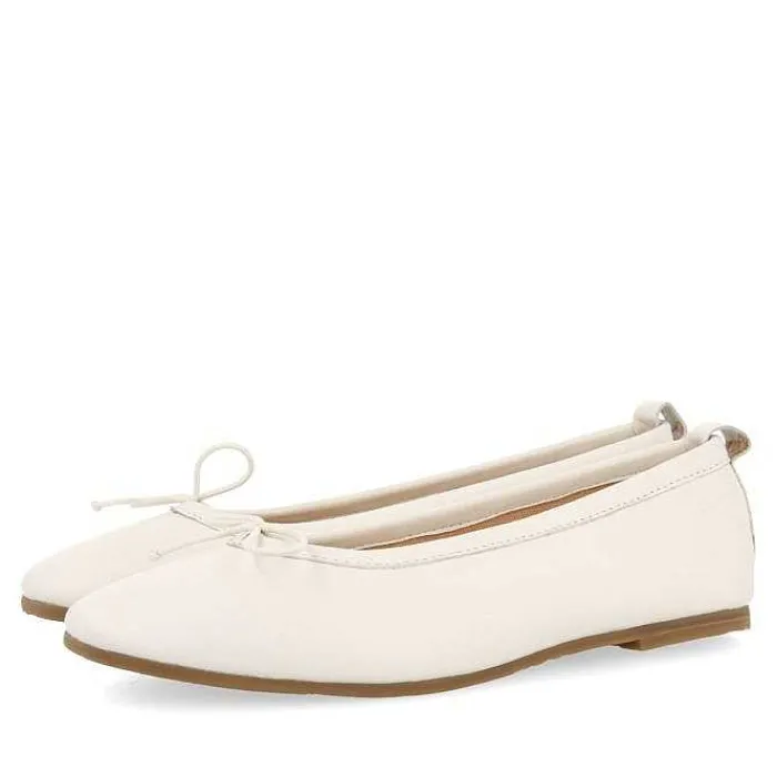 Gioseppo Niñas |Zapatos De Bailarina<Bailarinas Piel Blanca Con Plantilla Fantasia Nina Y Nino Chipley
