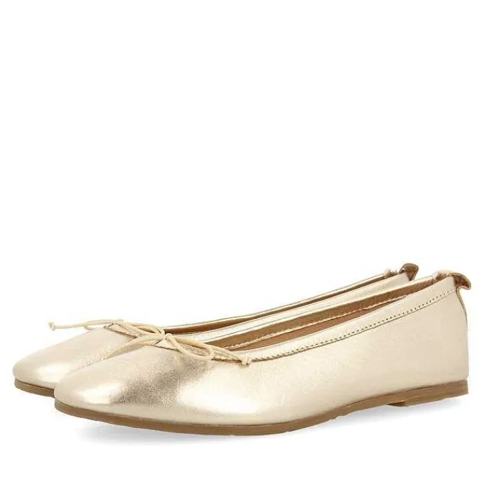 Gioseppo Niñas |Zapatos De Bailarina<Bailarinas Piel Dorada Con Plantilla Fantasia Nina Y Nino Chipley