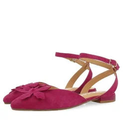 Gioseppo Bailarinas<Bailarinas Piel Fucsia Detalle De Flor Para Mujer Howey