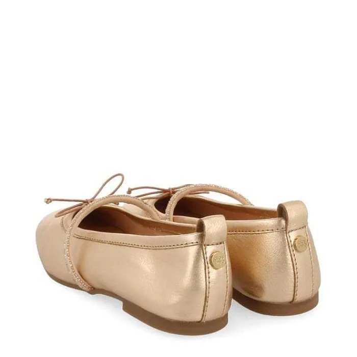 Gioseppo Niñas |Zapatos De Bailarina<Bailarinas Piel Rosa Dorada Con Adornos Para Nina Y Nino Derjan
