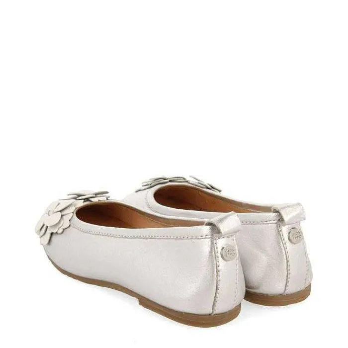 Gioseppo Niñas |Zapatos De Bailarina<Bailarinas Plata Con Decoracion Floral Para Nina Y Nino Pharr